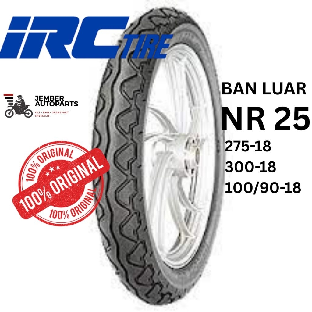 Ban Luar 275/300 ring 18 100/90 ring 18 IRC NR25 Tubetire Motor RX King Tiger MegaPro Ninja Thunder