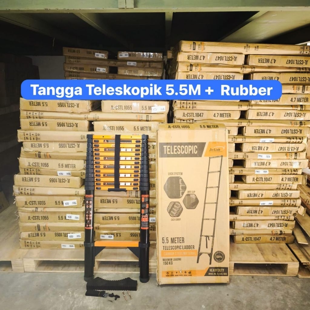 tangga teleskopik 5,5 meter single