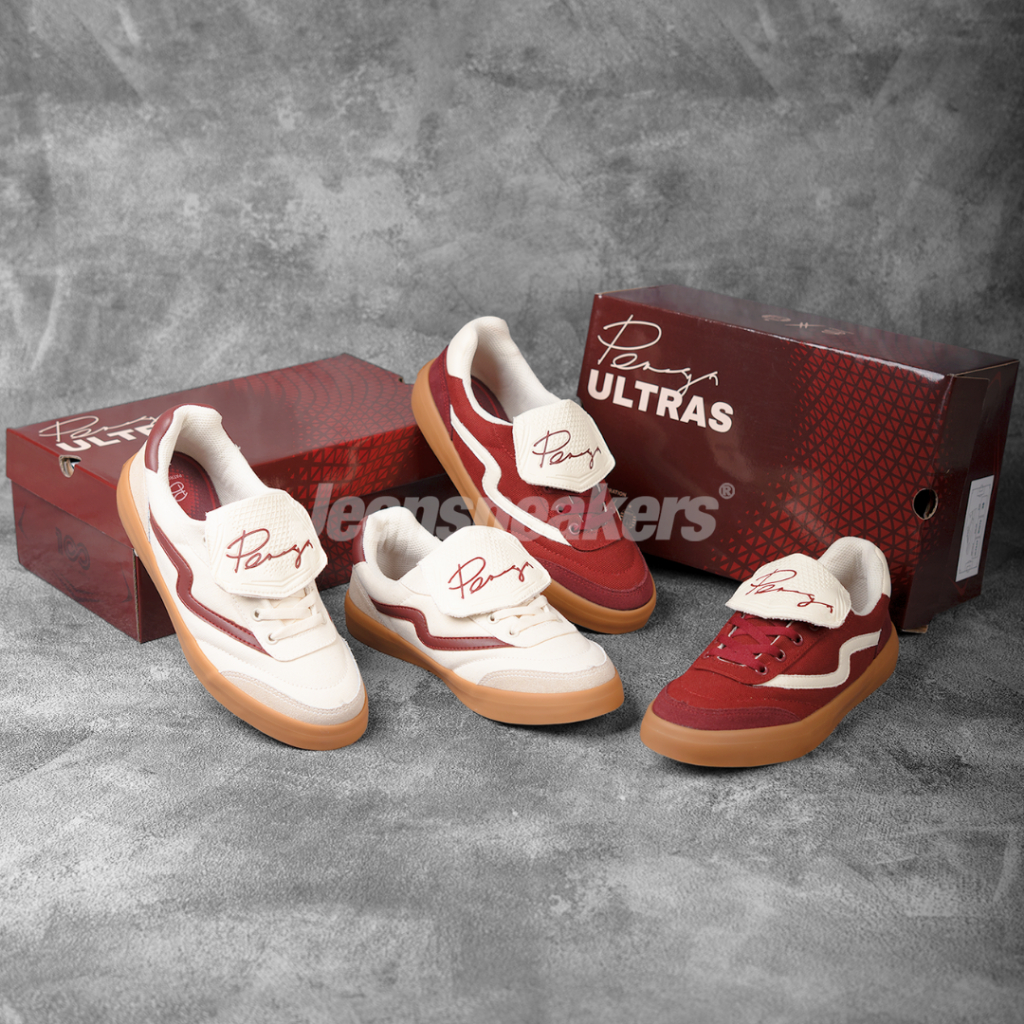 Sepatu Patrobas X Persija Ultras Original White / Red Special Edition