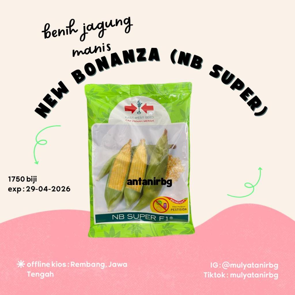 

Jagung Manis NB SUPER F1 Original Cap Panah Merah - Isi 1750 Butir (exp : 29-04-2026)