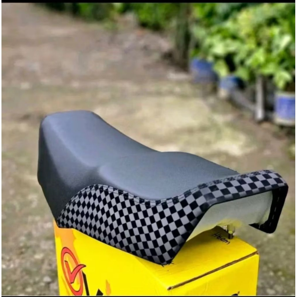 Sarung Cover Kulit Jok Motor Rx King Motif Catur Original Mbatech