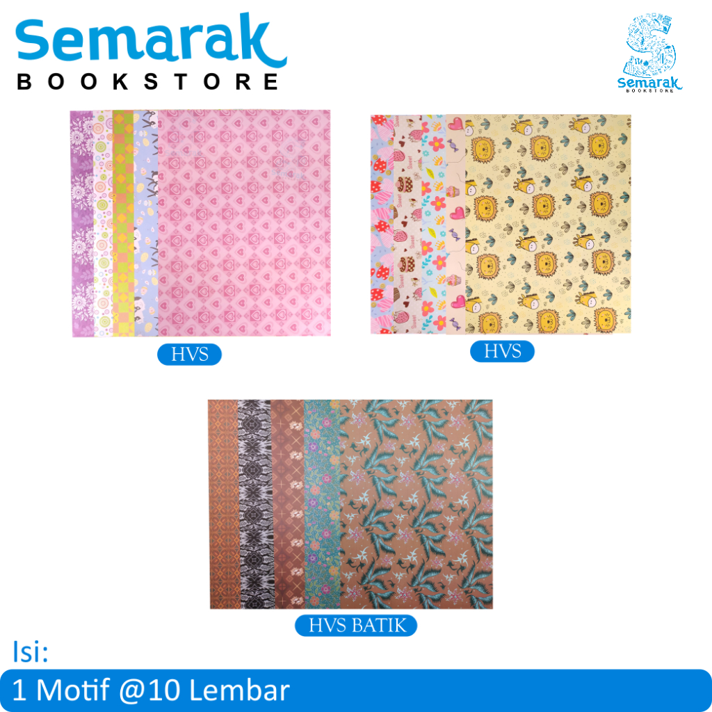 

SiDU Sinar Dunia Gift Wrap Kertas Kado HVS / Glossy / HVS Batik 65 x 49 cm [1 Motif @10 Lembar]