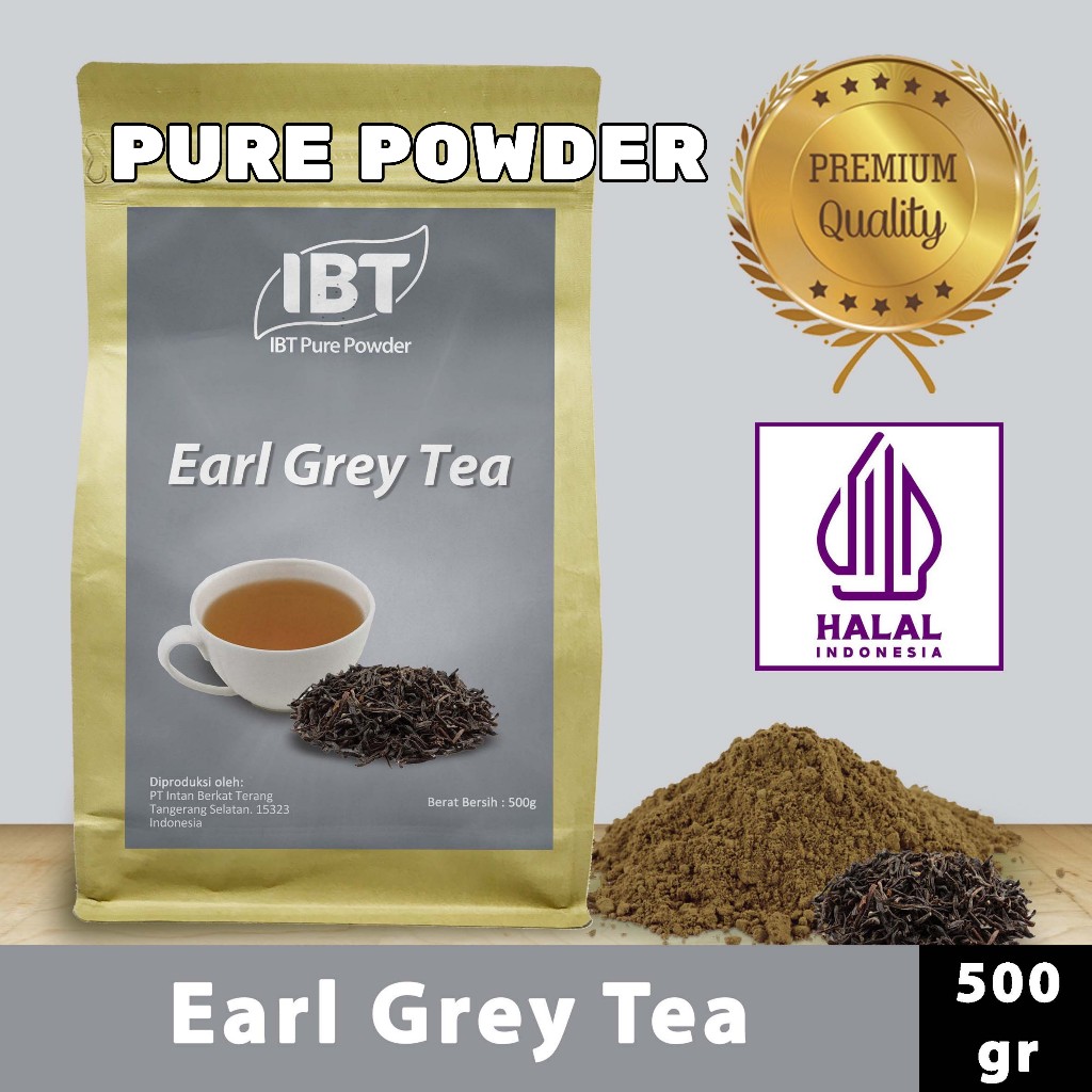 

Pure Earl Grey Tea Powder Essence Murni Bubuk Import Makanan Kue