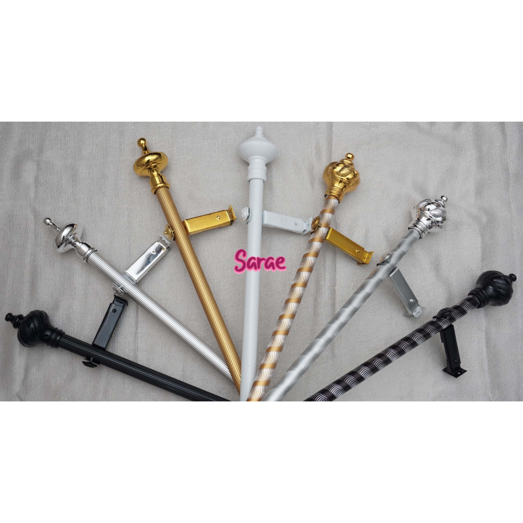 Full Set Tiang Gorden Batang Soka Besi Gorden Gordyn Korden asesories gorden