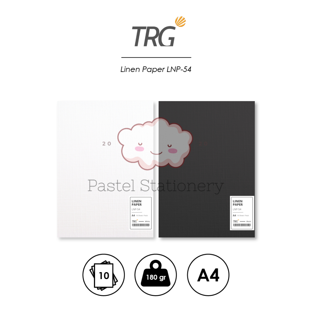 

TRG Kertas Linen A4 180gr LNP-54 - Linen Paper Karton Tekstur Hitam Putih Cover Sertifikat Gambar Ilustrasi Design Tebal 180 gr gram gsm TRG
