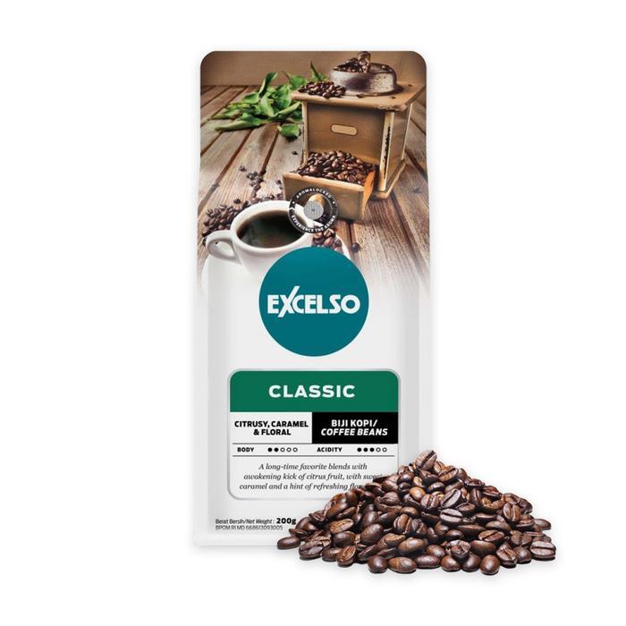 

Excelso Kopi Classic Beans 200g Classic Beans Kopi Biji Classic 200 Gram