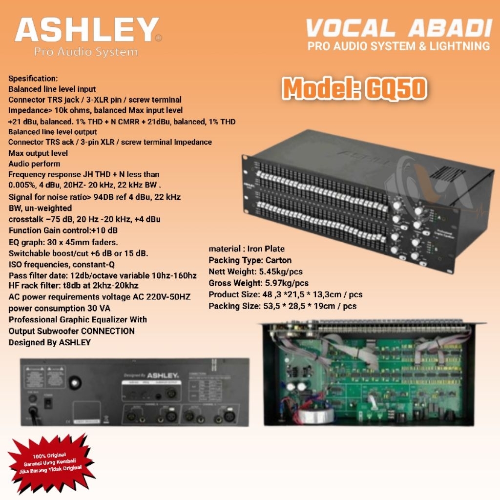 EQUALIZER ASHLEY GQ50