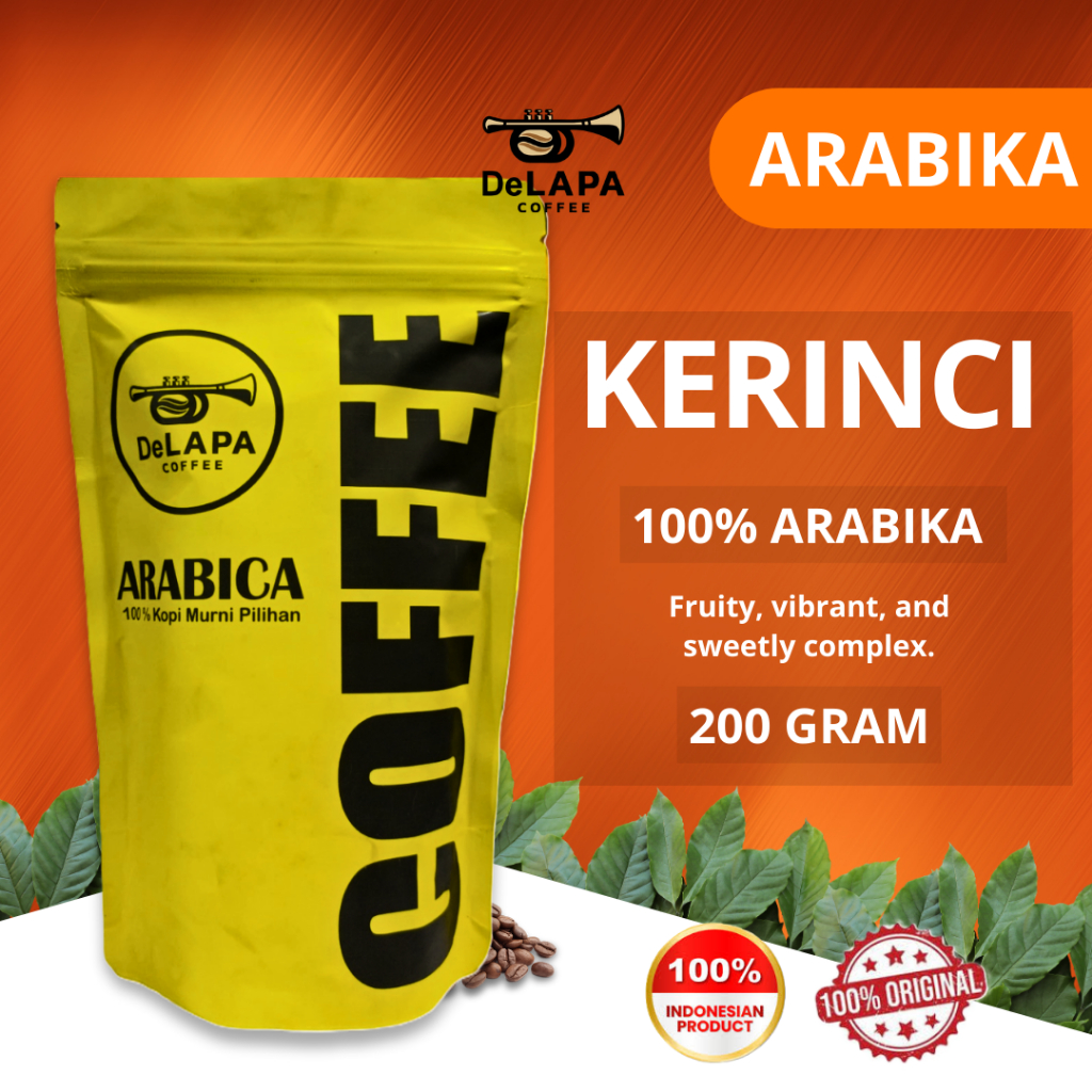

DELAPA Kopi Arabika Kerinci Arabica Coffee 200 gram - Biji