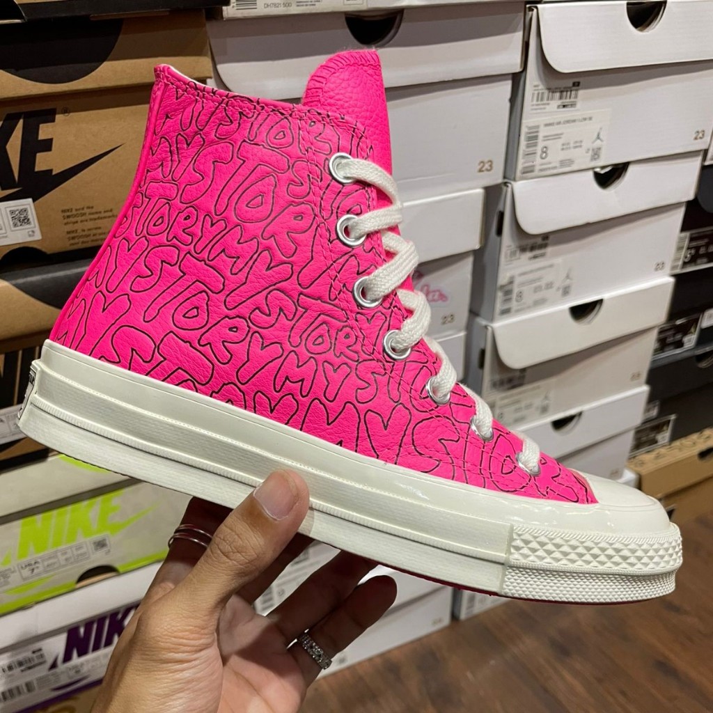 Sepatu CT 70s Hi Story Leather  - Pink