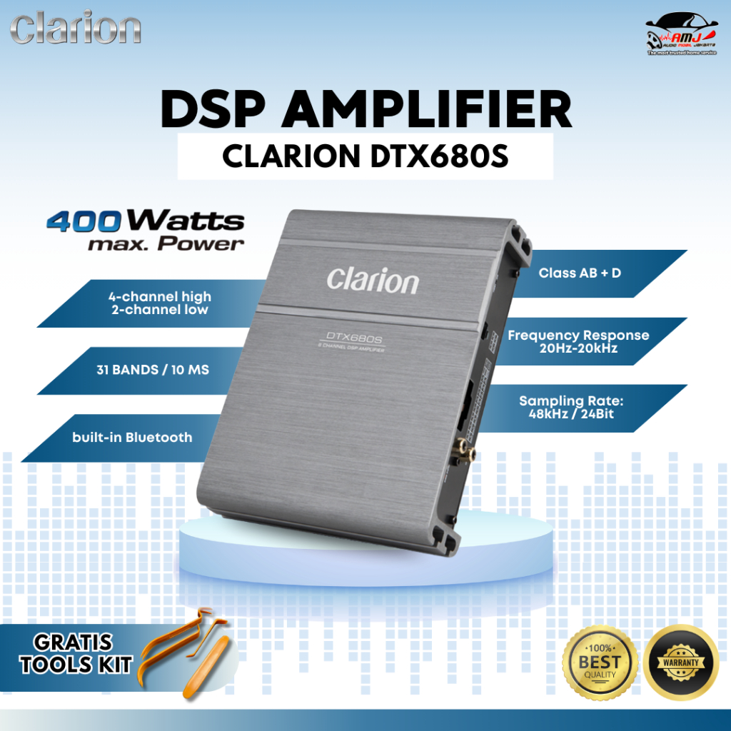 DSP AMPLIFIER 8 CHANNEL / CAR AUDIO PROCESSOR / DSP AMPLIFIER PLUG AND PLAY / DSP CLARION DTX680S