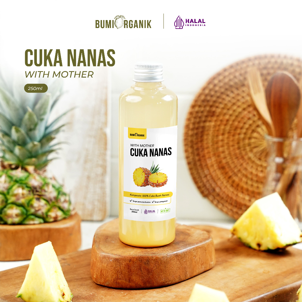 

CUKA NANAS ORIGINAL 250ML UNTUK KESEHATAN WITH MOTHER BUMI ORGANIK / SARI NANAS / CUKA NANAS MURNI TANPA CAMPURAN/ PINEAPPLE VINEGAR/ CUKA NANAS UNTUK DIABETES/CUKA NANAS ASLI 100%/ CUKA APEL VINEGAR / NENAVIN / NUTRIFARM / DARIBUMI / NUTRIFARM / BEORGANI