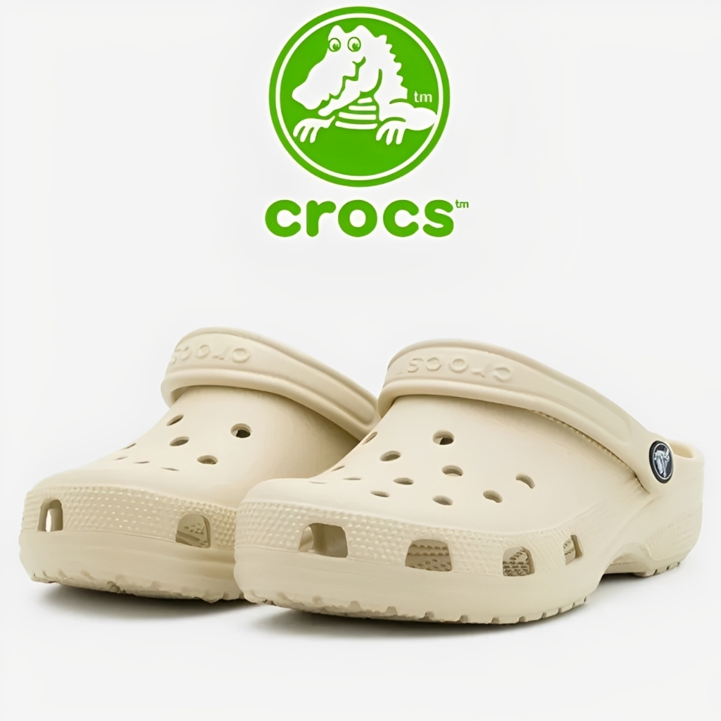 PROMO / Sandal Crocs Pria Dan Wanita 100% ORIGINAL / Crocs Unisex Classic Clog Sandal - Black/White/