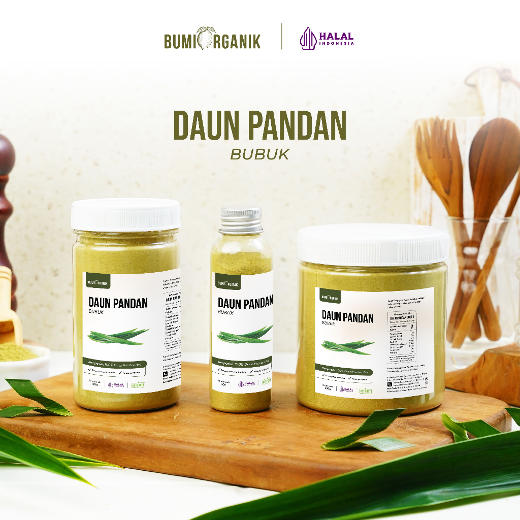 

DAUN PANDAN BUBUK BUMI ORGANIK - 50G 150G 250G - PURE 100% MURNI BUBUK DAUN PANDAN - SERBUK PANDAN - PANDAN - DAUN PANDAN - NATURLIFE - RAW TISANE