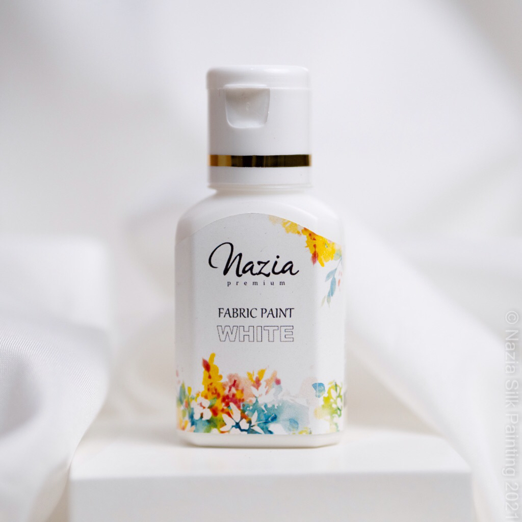 

Cat Kain Tekstil Premium White Nazia Fabric Paint (Cat Textile)