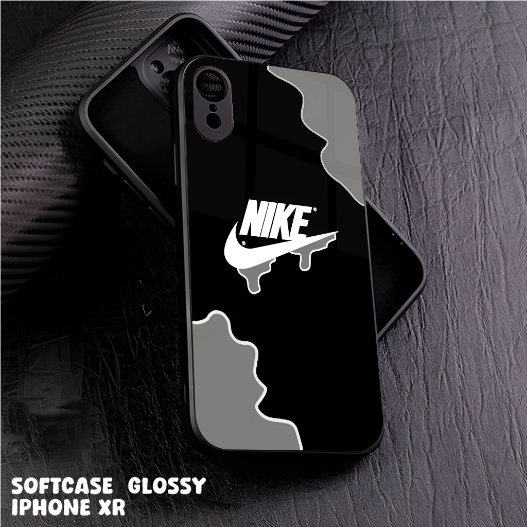 Case iPhone XR Casing iPhone XR Case Glossy Case Motif [ NIKE ] Hp iPhone Casing Hp Keren Kesing Hp 