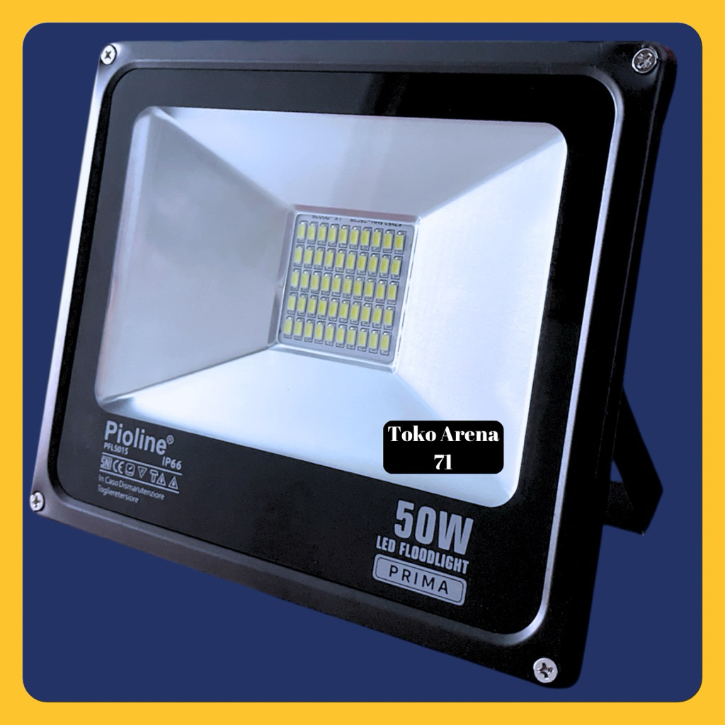 PIOLINE Floodlight Lampu LED Sorot 50 Watt 50W / Lampu Tembak 50Watt 50 W / Panggung / Outdoor / Tam