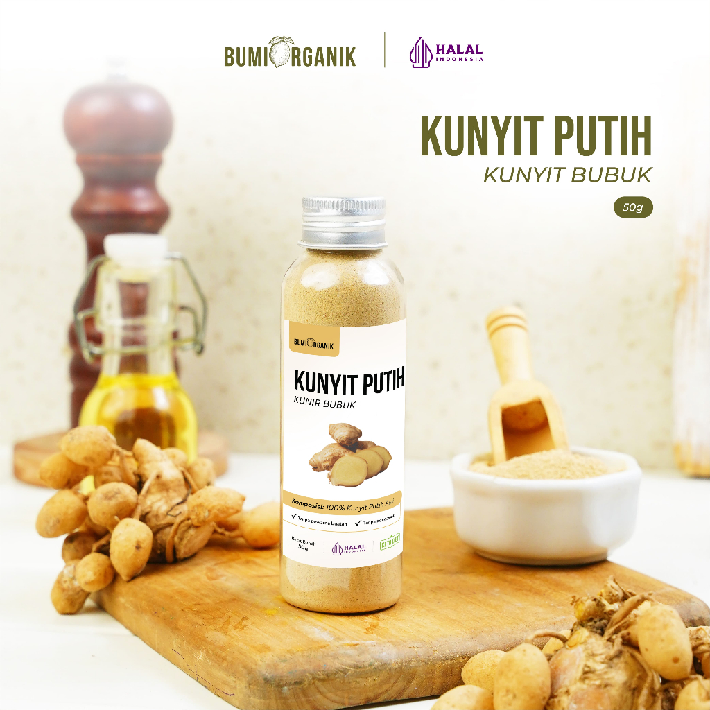 

KUNYIT PUTIH BUBUK 50G BUMIORGANIK TANPA CAMPURAN ASLI 100% ORIGINAL WHITE TURMERIC POWDER KUNIR PUTIH BUBUK BAHAN POKOK POWDER BUMBU REMPAH ORGANIK KUALITAS PREMIUM BUMBU DAPUR BUBUK LENGKAP NUTRIFARM BRAGG DARI BUMI GEMELI LEMOVITA OFFICIAL BEORGANI