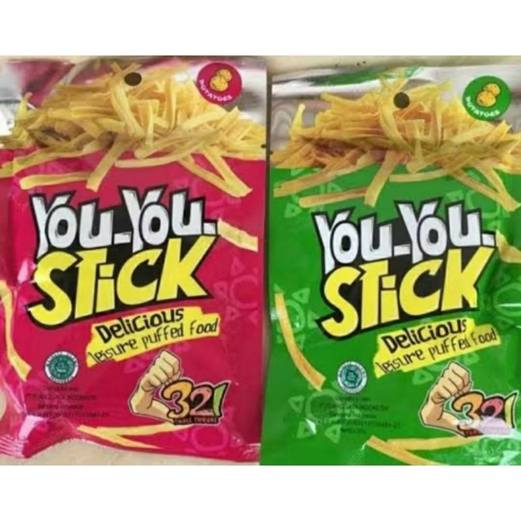 

Snack You You Stick Aneka Varian ( isi 10 pcs /20gr )