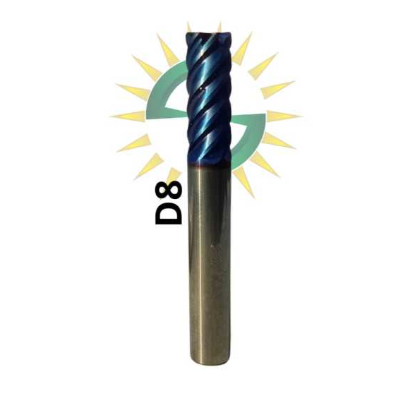 ENDMILL 8MM 6F CARBIDE BEKAS LAYAK PAKAI / ENDMILL 6MM 6FLUTE CARBIDE BEKAS LAYAK PAKAI