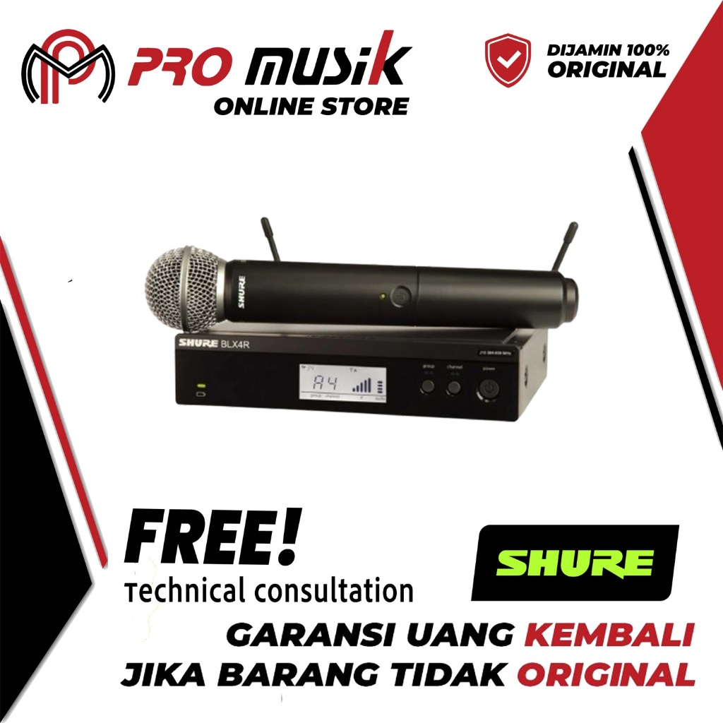 Mic Wireless Shure BLX 24 RA SM 58 BLX24R SM58 Original