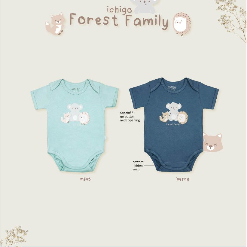 ICHIGO-BODYSUIT BAYI  FOREST FAMILY