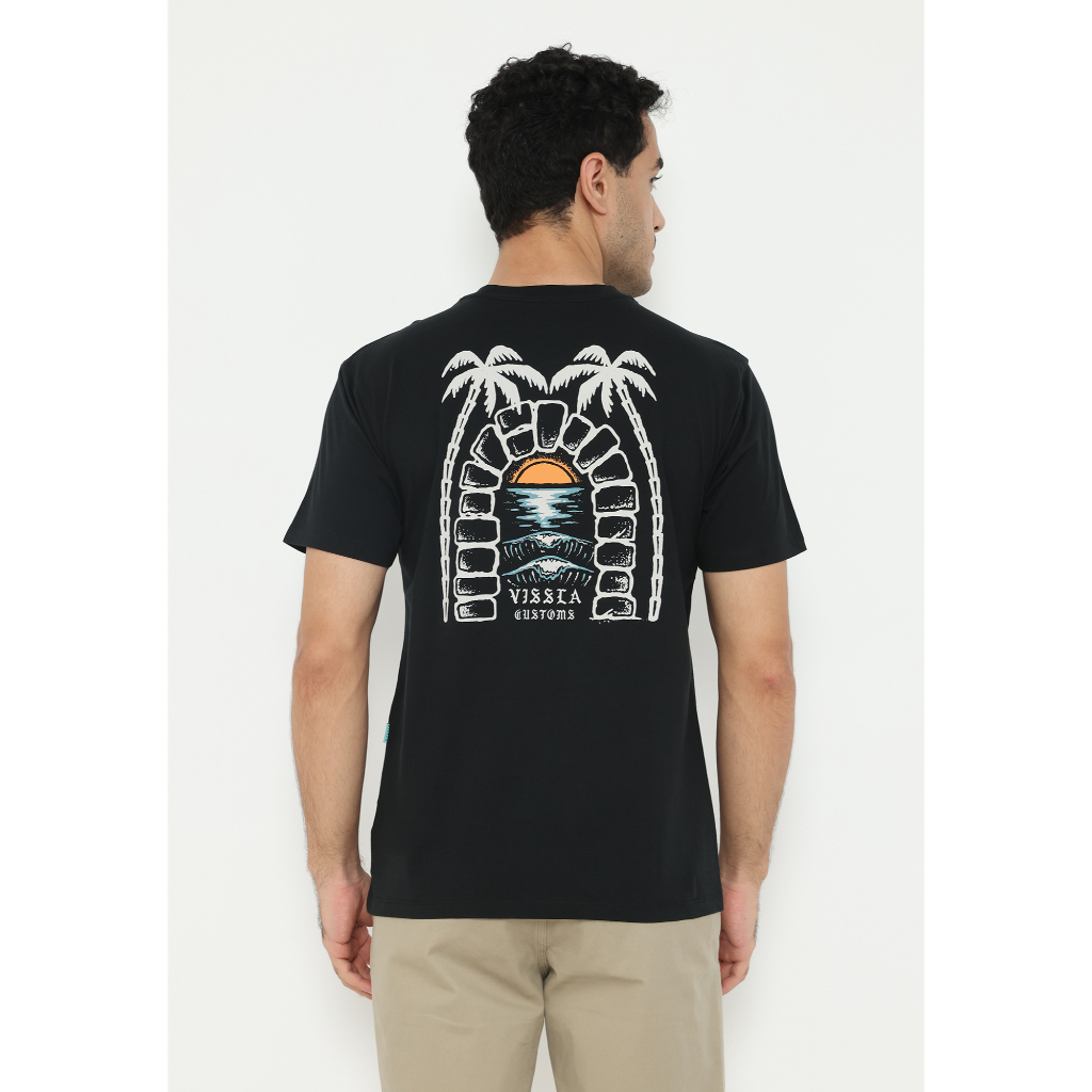 VISSLA-ARCHWAVES SS ORGANIC TEE/BAJU KAOS