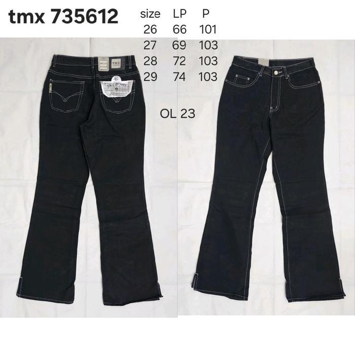 celana jeans cutbry cutbray denim wanita cewek biru tua tmx 735612