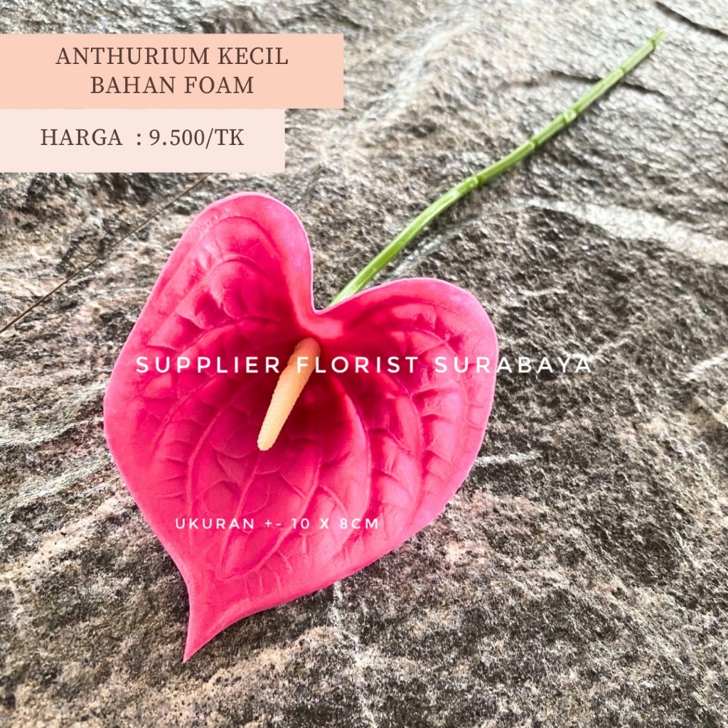 SFS - [1 TANGKAI] ANTHURIUM FOAM KECIL LUCU IMUT NATURAL BUNGA PALSU LIDAH BUNGA ARTIFICIAL FLOWER A