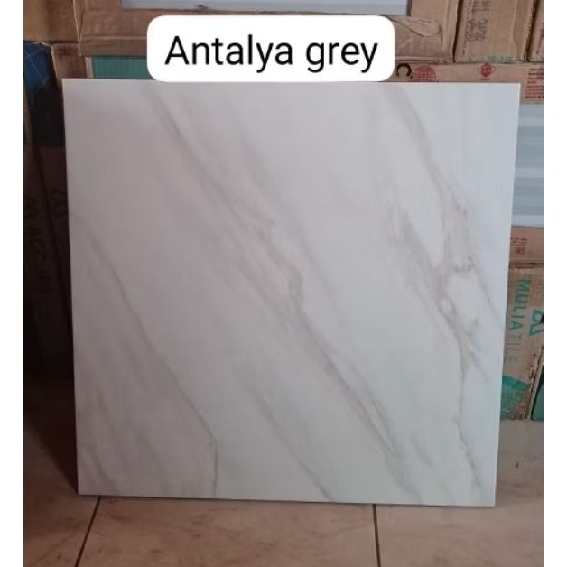 KERAMIK LANTAI 50×50 ANTALYA GREY | MULIA