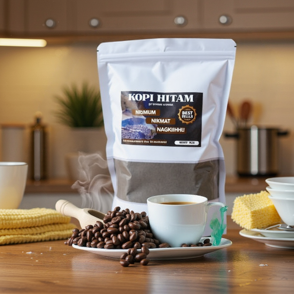 

Kopi Hitam Bubuk Premium Robusta Asli Nikmat Nagih 1kg