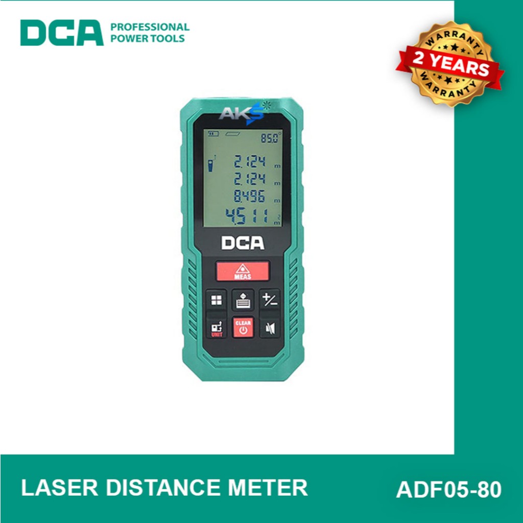 DCA LASER DISTANCE METER ADF05-80 METERAN LASER 80 METER
