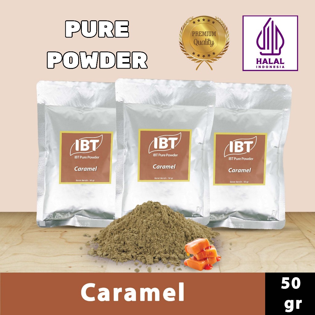 

Pure Caramel Powder Essence Murni Bubuk Import Makanan Kue 50 gr