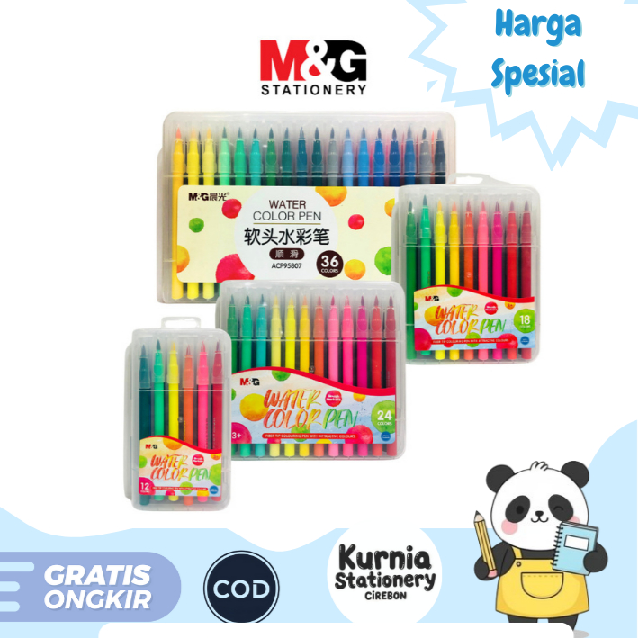 

M&G Water Color Pen Brush Maker 12, 24 & 48 Warna