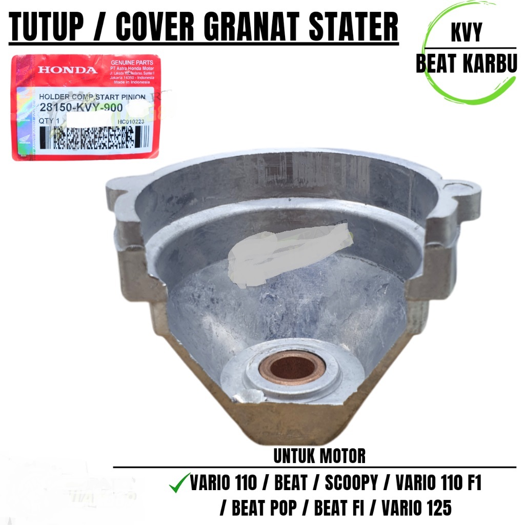 TUTUP PINION GRANAT GEAR STATER TUTUP STATER BEAT KARBU KVY TUTUP PINION KVY BEATFI