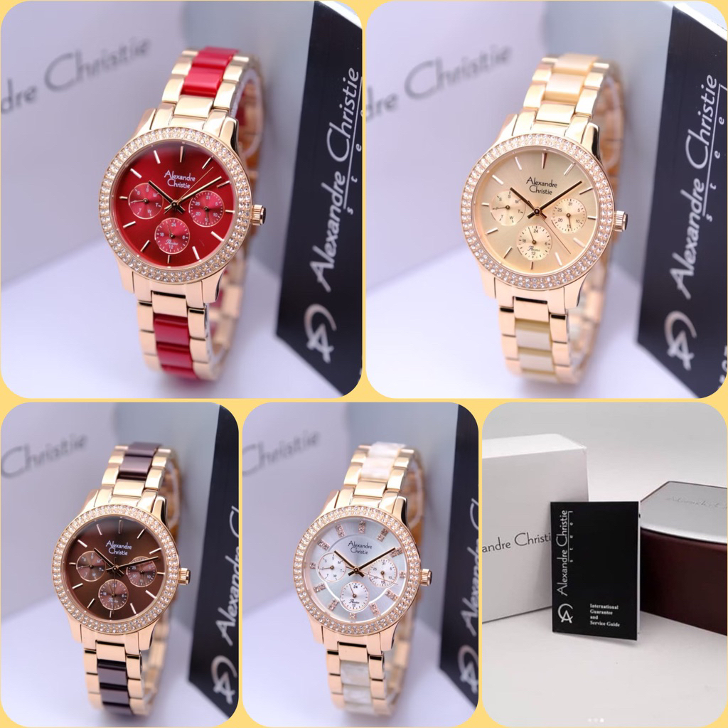 JAM TANGAN ALEXANDRE CHRISTIE WANITA AC 2914 BF / AC 2914 / 2914 ORIGINAL ACRYLIC STAINLESS STEEL