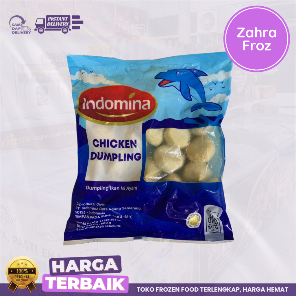

INDOMINA DUMPLING AYAM 500 GR || CHICKEN DUMPLING