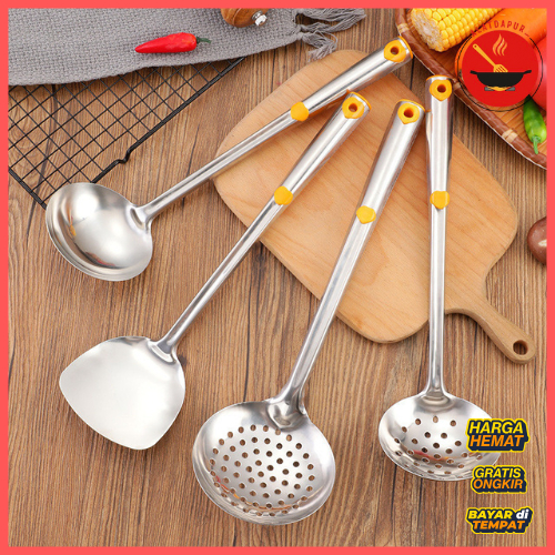Alat Dapur - Set Spatula Dapur Stainless Steel - Irus Serbaguna SET 42