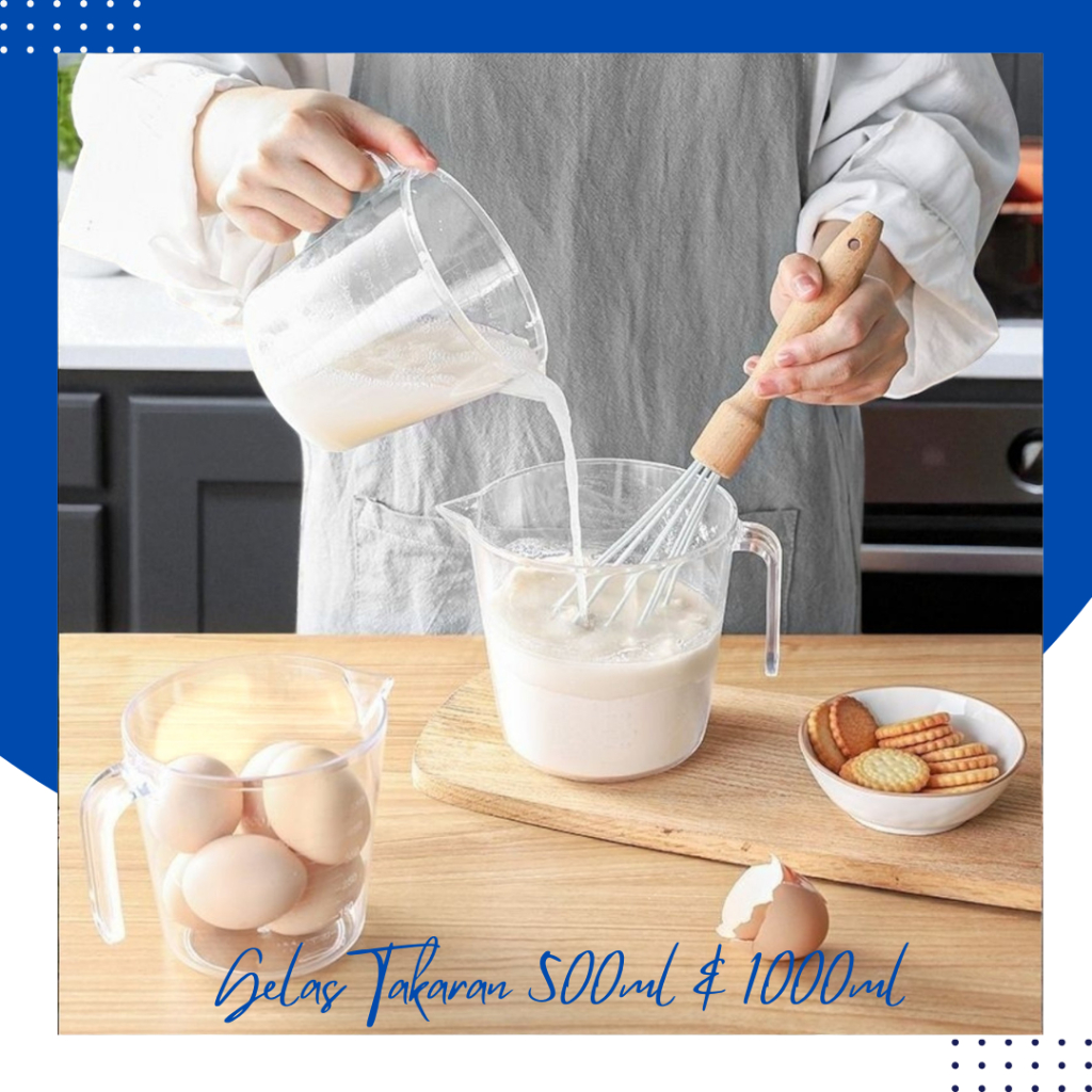 Gelas Takaran Golden Sunkist 500ml & 1000ml Food Grade