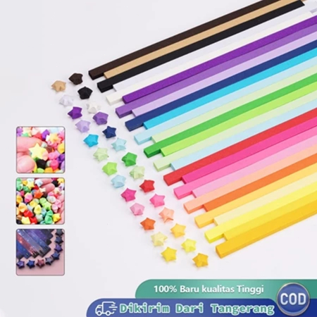 

540pcs Kertas Origami Bintang Diy Berwarna Star Paper Craft Handmade