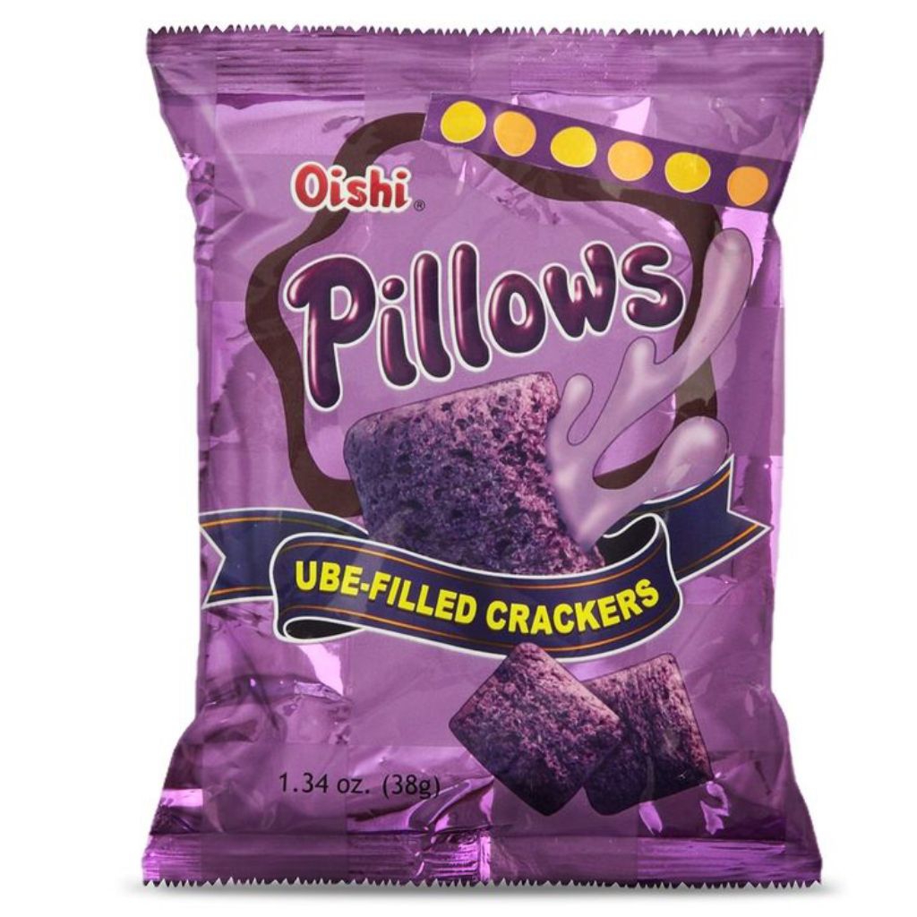 

Pillows ube filled crackers