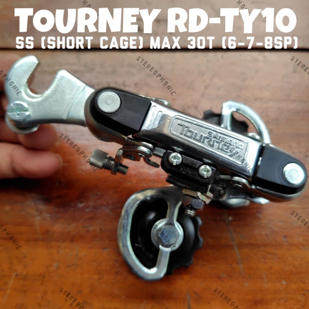 NEW old stock 1987 SHIMANO Tourney RD-TY10 SS Short Cage Max 30T 6sp 7sp 8sp RD Tourney TY10 RD SS S
