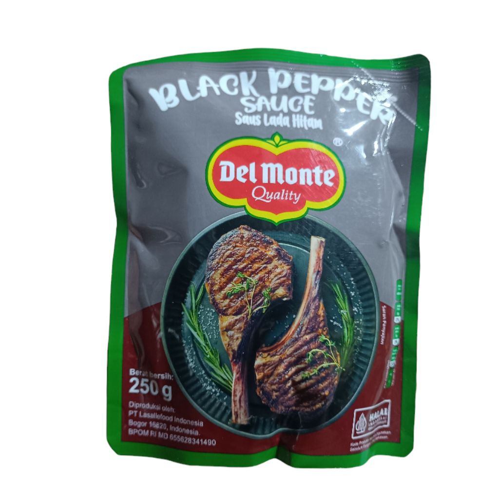 

Saus Delmonte Black Pepper Lada Hitam Saos Del Monte 250gr