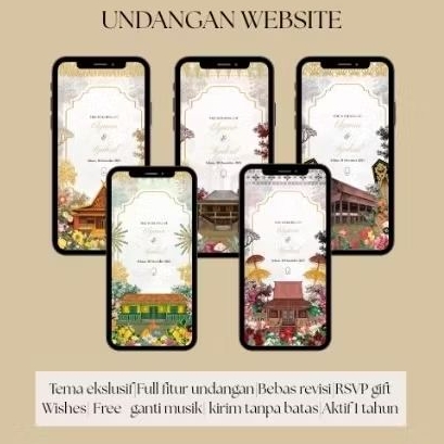 

Undangan Digital Tema adat motion art