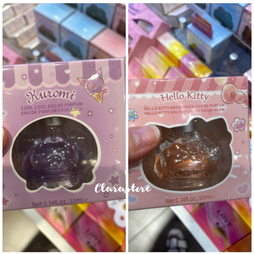 MINISO X DISNEY‼️ PARFUM MINI EAU DE PARFUM KUROMI HELLO KITTY / PARFUM 10ML // JASTIP MINISO
