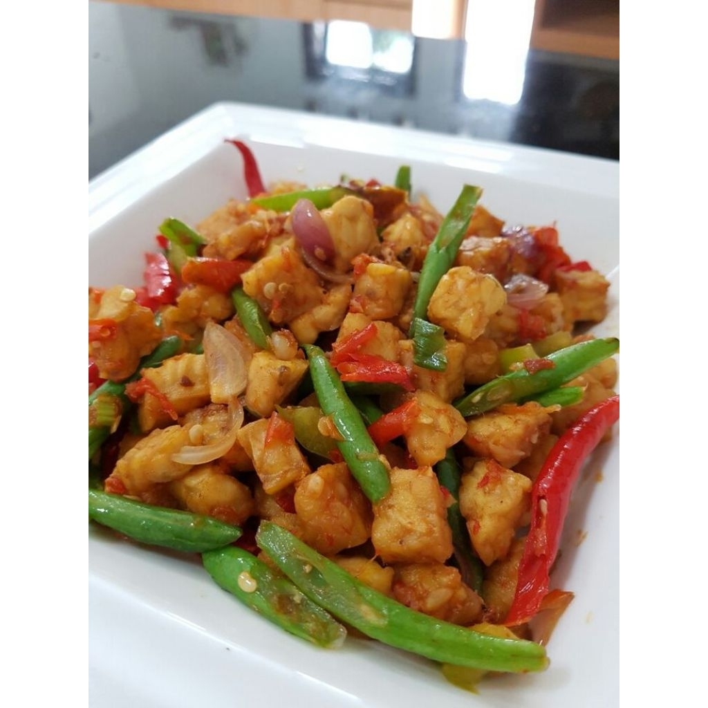 

Tumis Buncis Tempe porsi besar