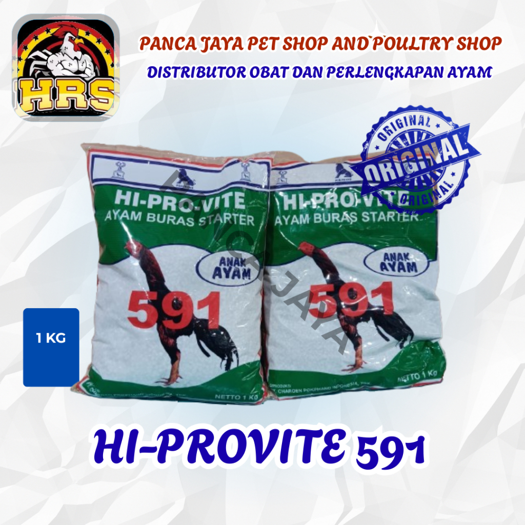 Pakan Ayam Buras Starter Hi-Pro-Vite 591 1 kg Pakan Anak Ayam