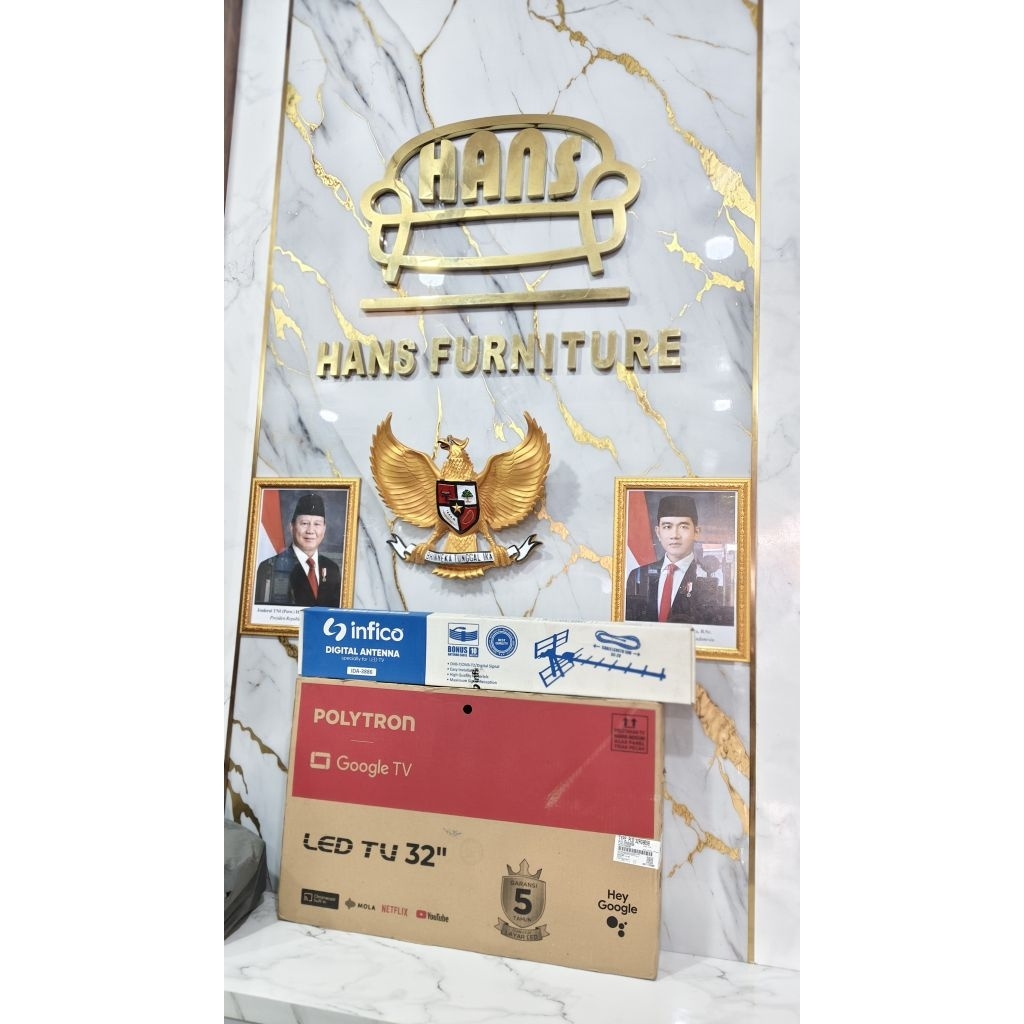 Televisi Polytron Andorid 32in+Antena