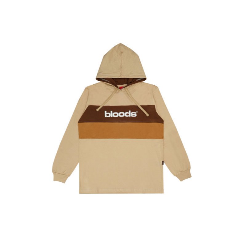 BLOODS TSHIRT  HOODIE  T LADESIR CREAM BROWN