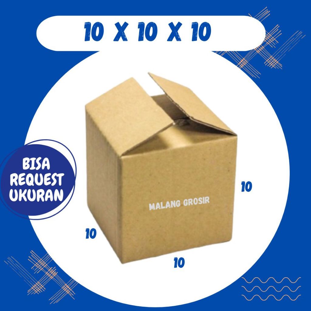

Box 10x10x10 Kardus A1 Packing Karton Dus Kotak Kemasan Obat Mainan Olshop Souvenir Jamu Botol Madu