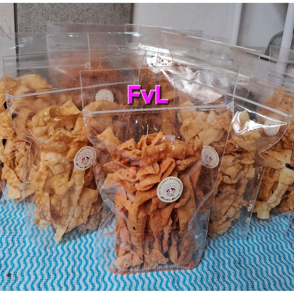 

keripik lenggang rasa Barberqiu homemade isi 55gram